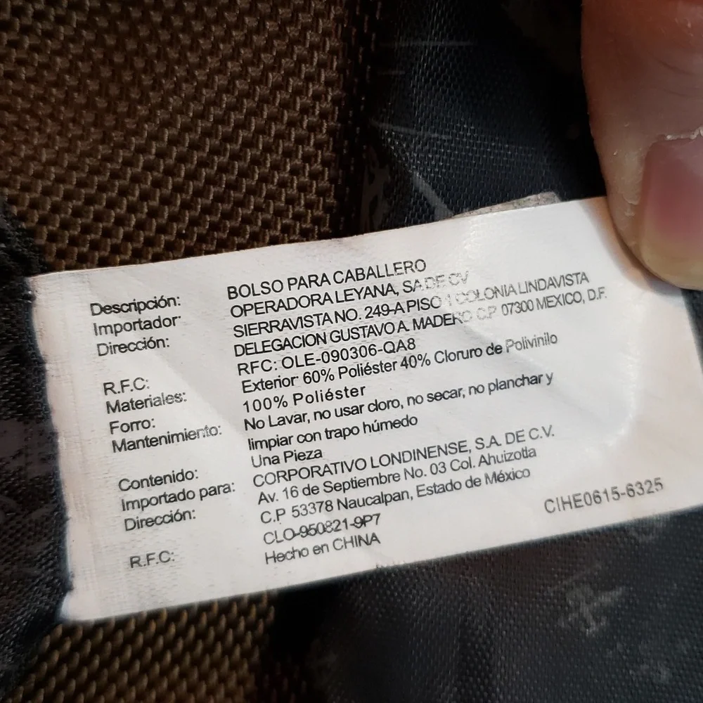 BOY LONDON Messenger Bag Faux Leather and Cordura - Picture 13 of 16